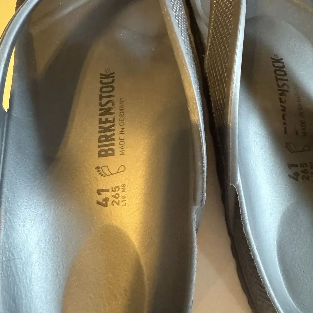 Birkenstock Honolulu Sandals Unisex Gray EVA Thong Flip Flops EU 41 Women’s 10